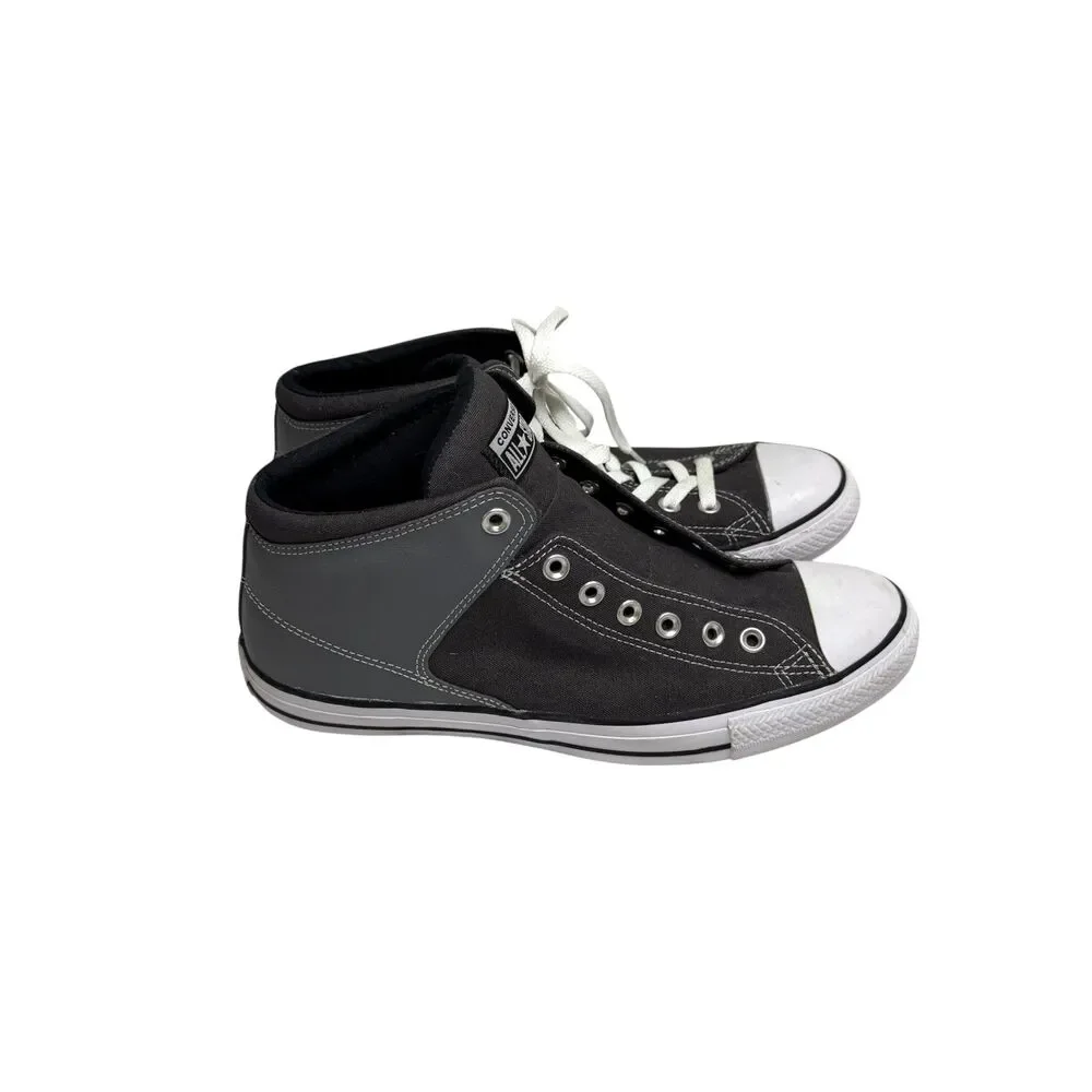 Converse All Star High Top Sneaker Shoe Canvas Rubber Toe Cap Gray Men 11